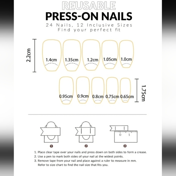 🎄 24 pcs Groovy Waves Floral Rhinestone Gem Coffin Acrylic Nails - Picture 4 of 4